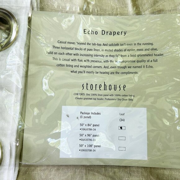 Storehouse Linen Drapery- 2 panels - Picture 2 of 5